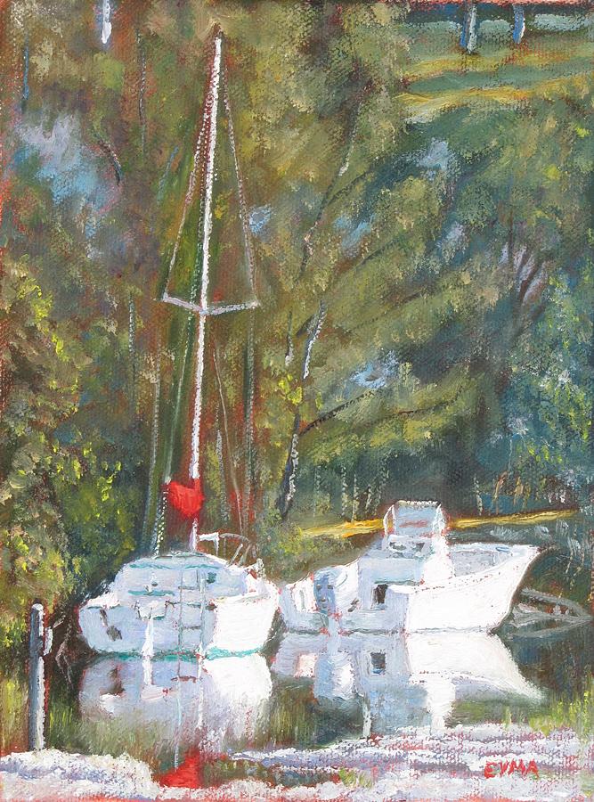Up the Creek Painting by Ritchie Eyma