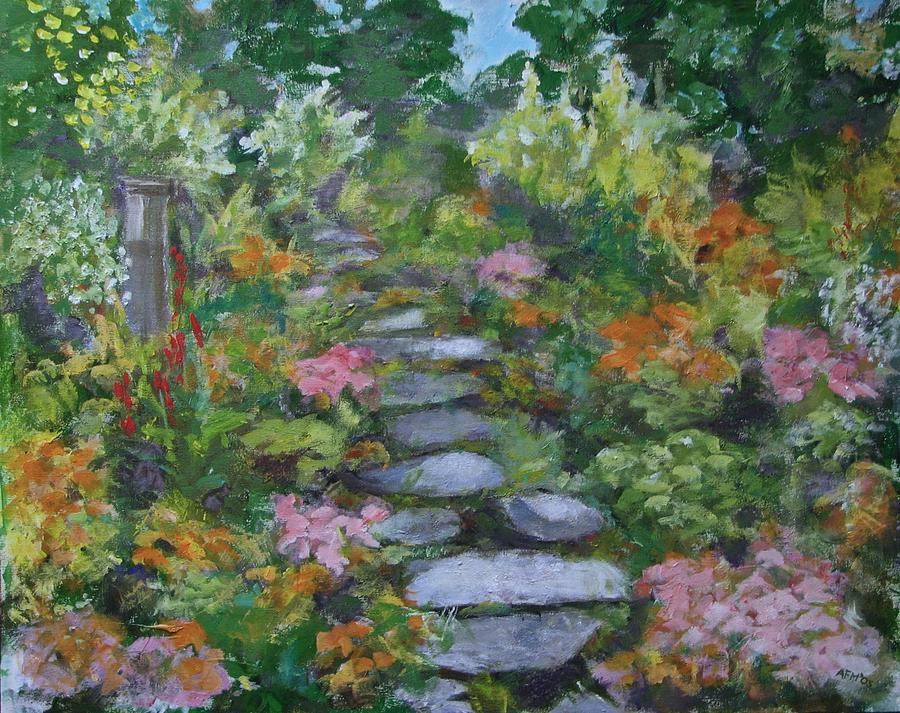 Up The Garden Path Painting by Anne F Marshall - Fine Art America