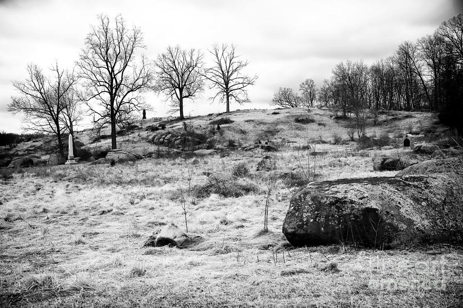 Gettysburg National Park Photograph - Up the Hill They Went by John Rizzuto
