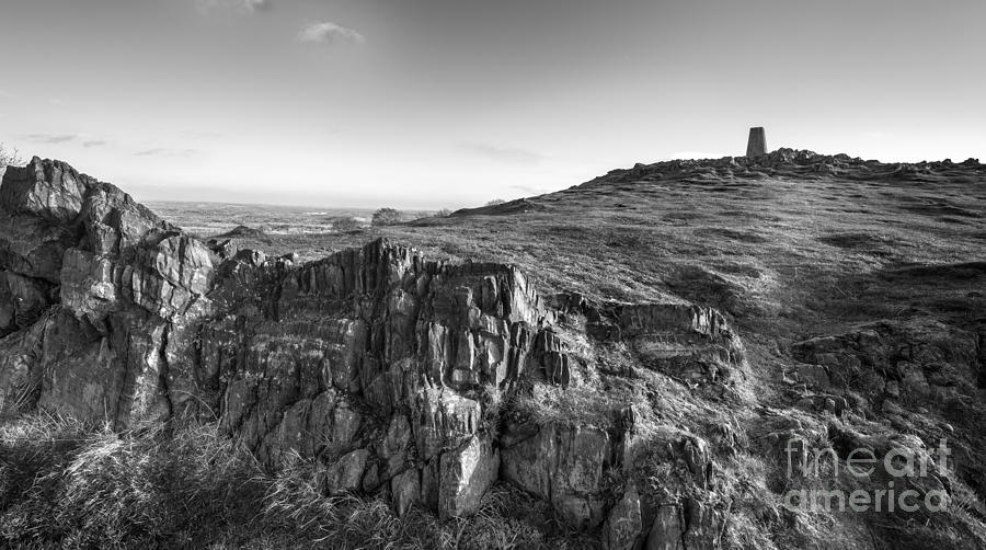 Black And White Photograph - Up to the summit. Black and white. by Duncan Longden