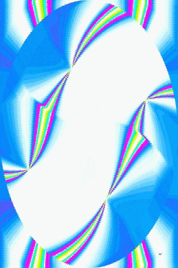 Upbeat Abstract Oval Digital Art by Will Borden