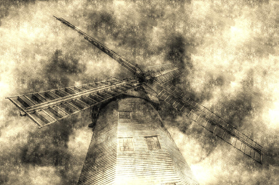 Upminster Windmill Essex Vintage Photograph by David Pyatt