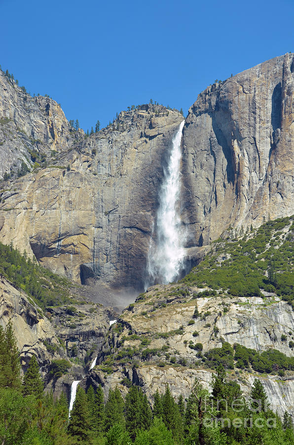 Yosemite National Park Photograph - Upper and Lower Yosemite Falls by Debra Thompson