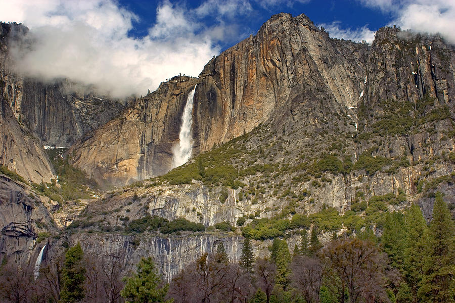 Upper and Lower Yosemite Falls Photograph by Floyd Hopper