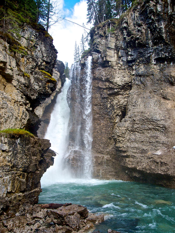 Upper Falls in Johnston Canyon in Banff National Park, Alberta, Canada Photograph by Ruth Hager