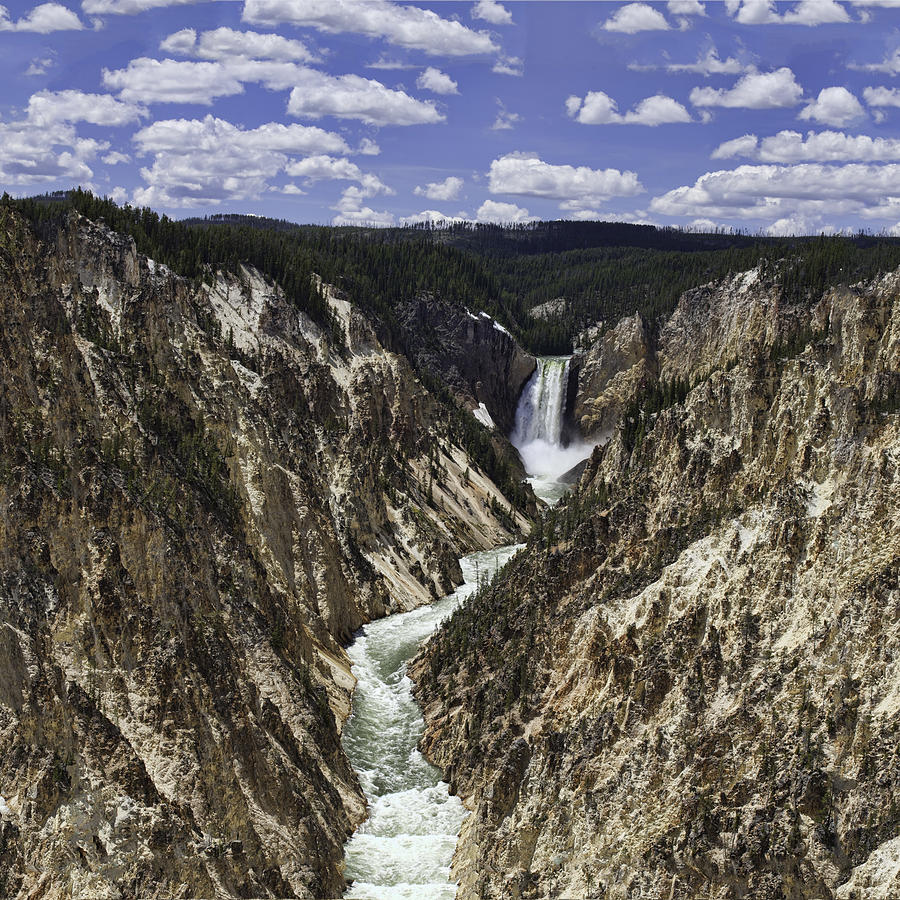Lower Falls of Yellowstone River Photograph by Mark Harrington