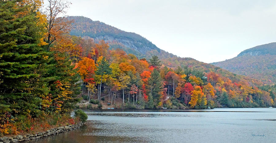 Upper Lake Toxaway in the Fall Photograph by Duane McCullough