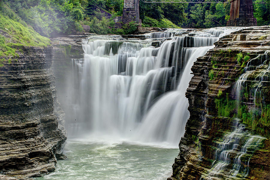 Upper Letchworth Falls Photograph by Tony Shi Photography Upper Letchworth Falls Photograph by Tony Shi Photography