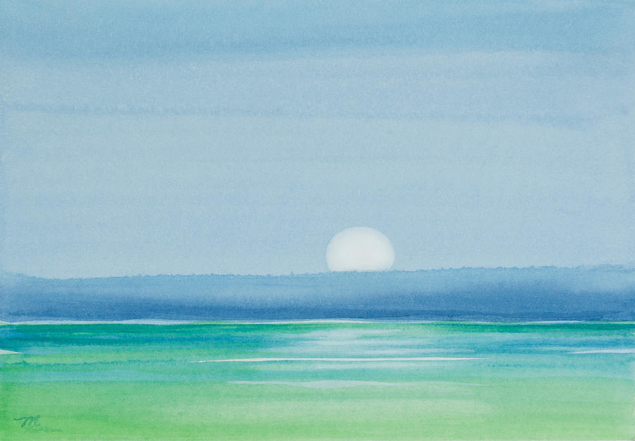 Nature Painting - Upper Matecumbe Moonrise by Michelle Constantine