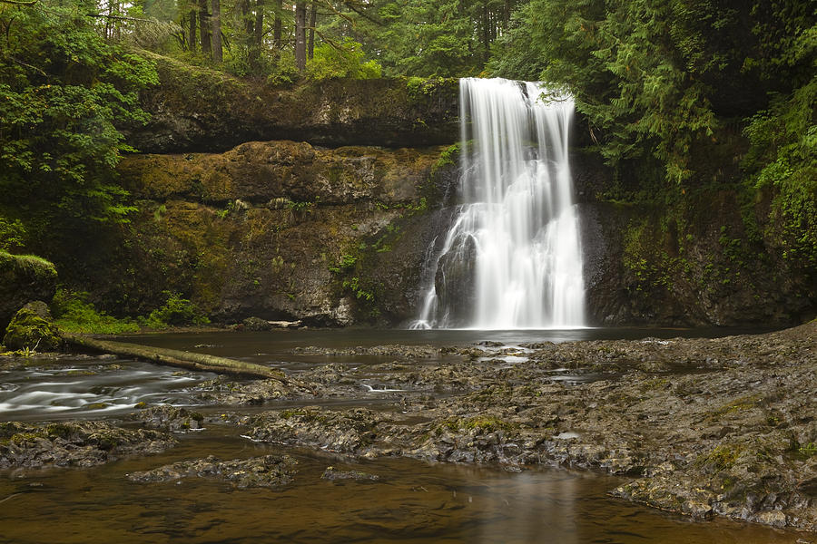 Nature Photograph - Upper North Silver Falls 1 by John Brueske