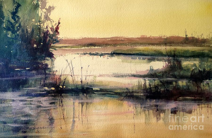 Upper Penninsula Marsh Painting by Sandra Strohschein