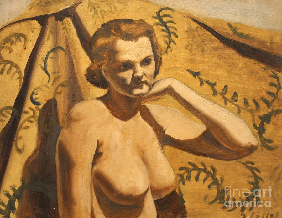 Upper Torso Nude 1938 Painting by Art By Tolpo Collection