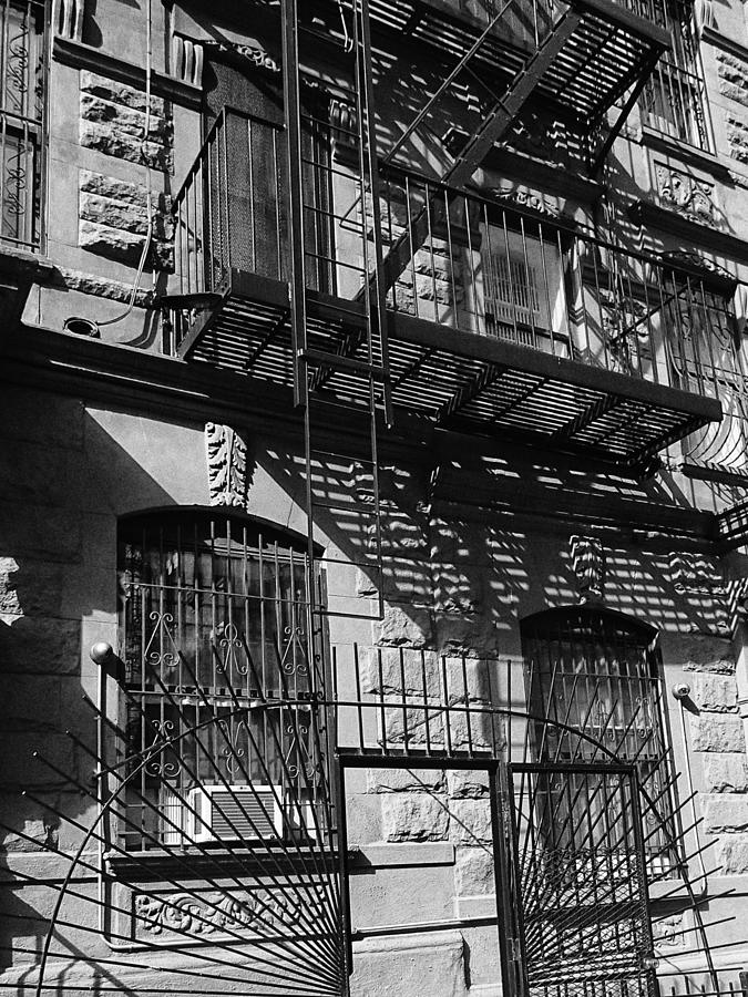 Upper West Side Fire escapes Photograph by Cornelis Verwaal
