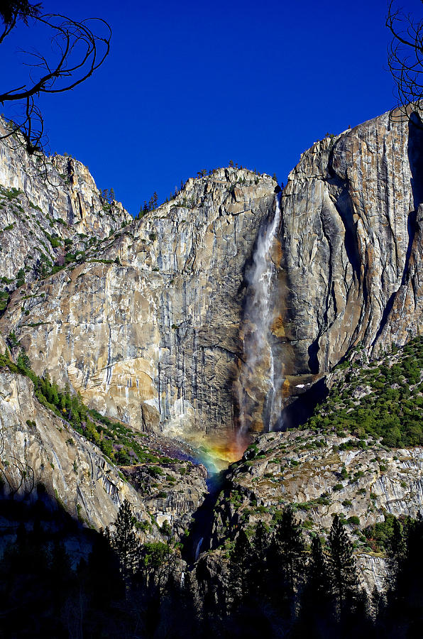 Upper Yosemite Falls Rainbow Photograph by Scott McGuire