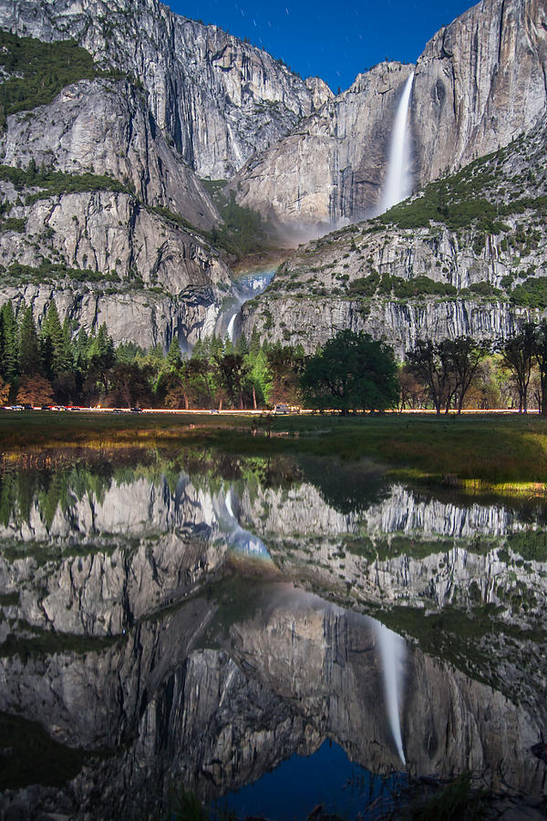 Upper Yosemite Falls Reflection Photograph by Marc Crumpler