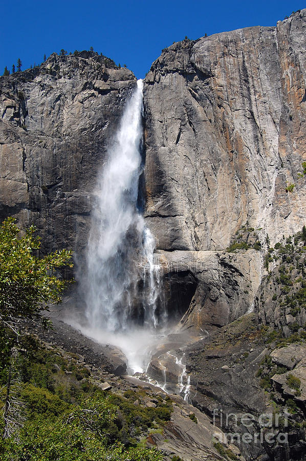 Upper Yosemite Falls Up Close Photograph by Debra Thompson