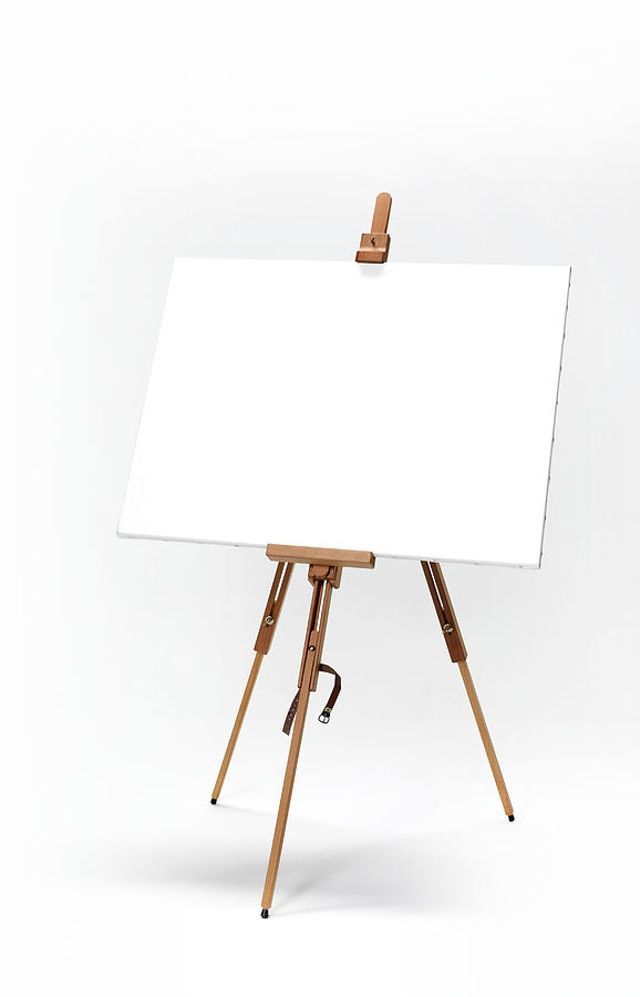 Upright artists easel Photograph by Peter Dazeley