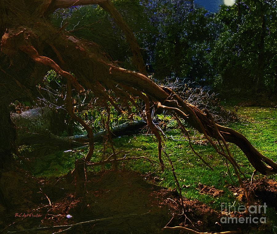 Uprooted Painting by RC DeWinter