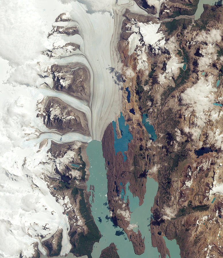 Upsala Glacier, Argentina, Satellite Photograph by Science Source