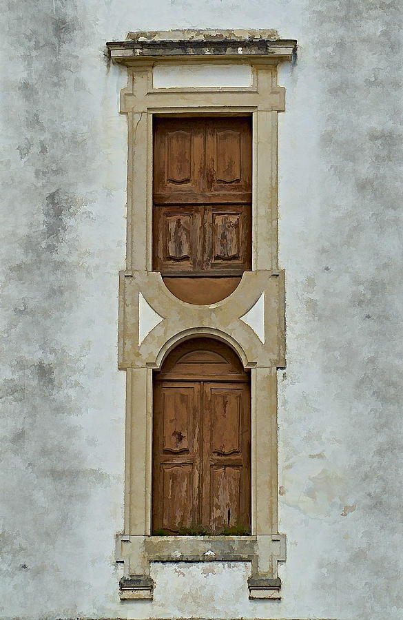 Upside-Down Brown Windows of Portugal Photograph by David Letts