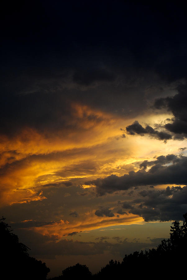 Sunset Photograph - Upside Down Sunset by Ken Rutledge