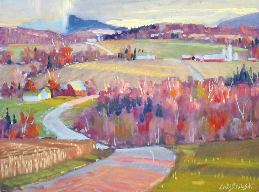 Upstate N Y Painting by Len Stomski