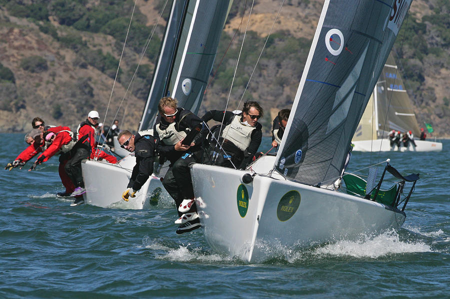 Upwind on The Bay Photograph by Steven Lapkin