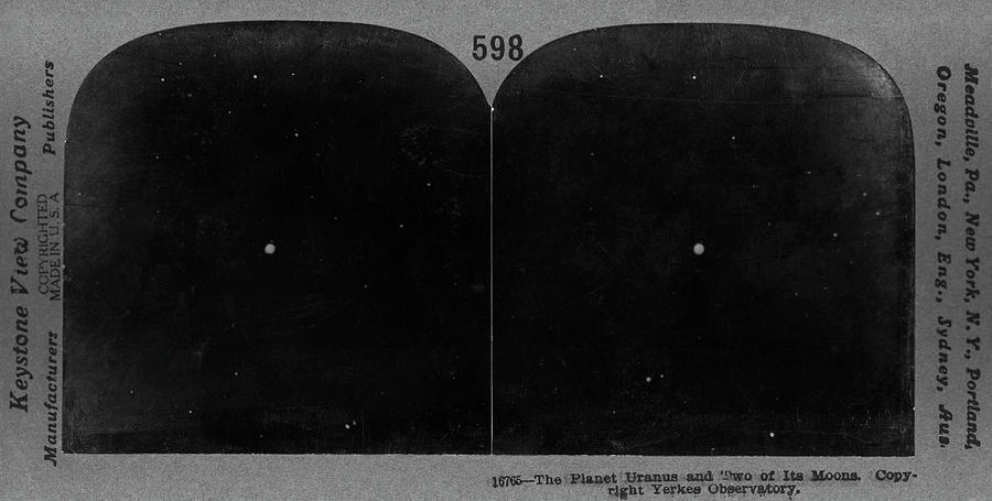 Uranus In 1910s Photograph by Us Naval Observatory/science Photo Library