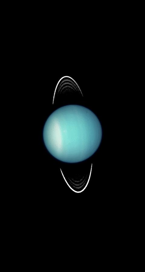 Uranus Photograph by Nasa/esa/m. Showalter (seti Institute)/science Photo Library