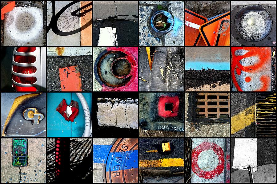 Sign Photograph - Urban Abstracts Top 24 by Marlene Burns