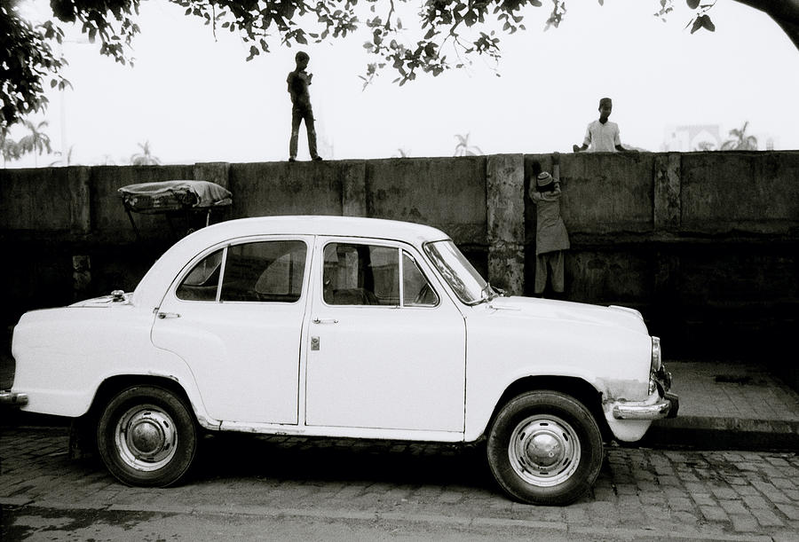 Urban Calcutta And Hindustan Ambassador Photograph by Shaun Higson