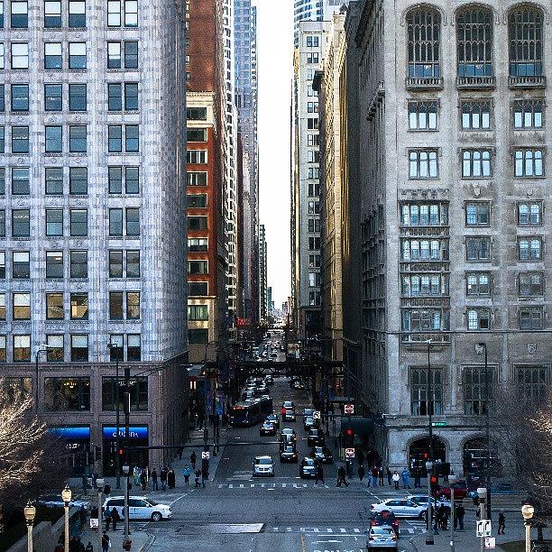 Chicago Photograph - Urban Canyon by Graeme Curry