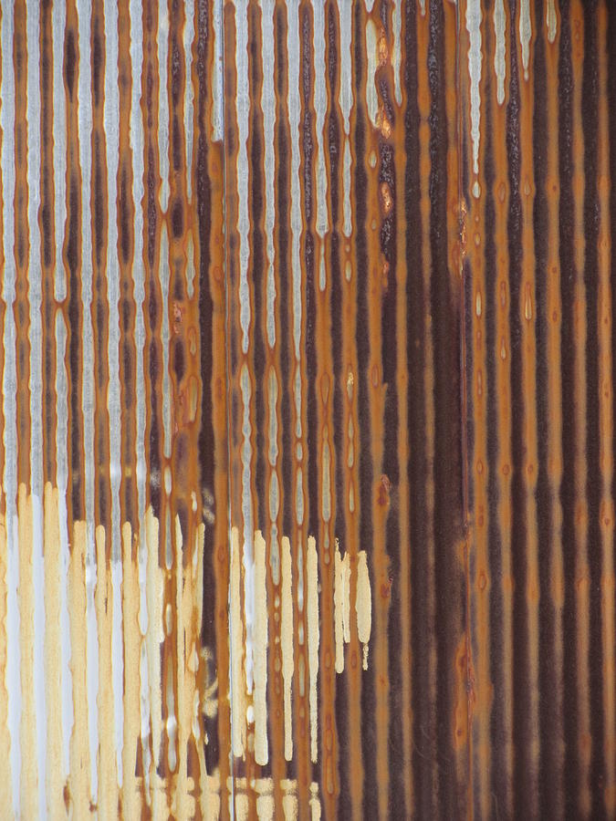 Urban Decay Corrugated Rust 2 Photograph by Anita Burgermeister