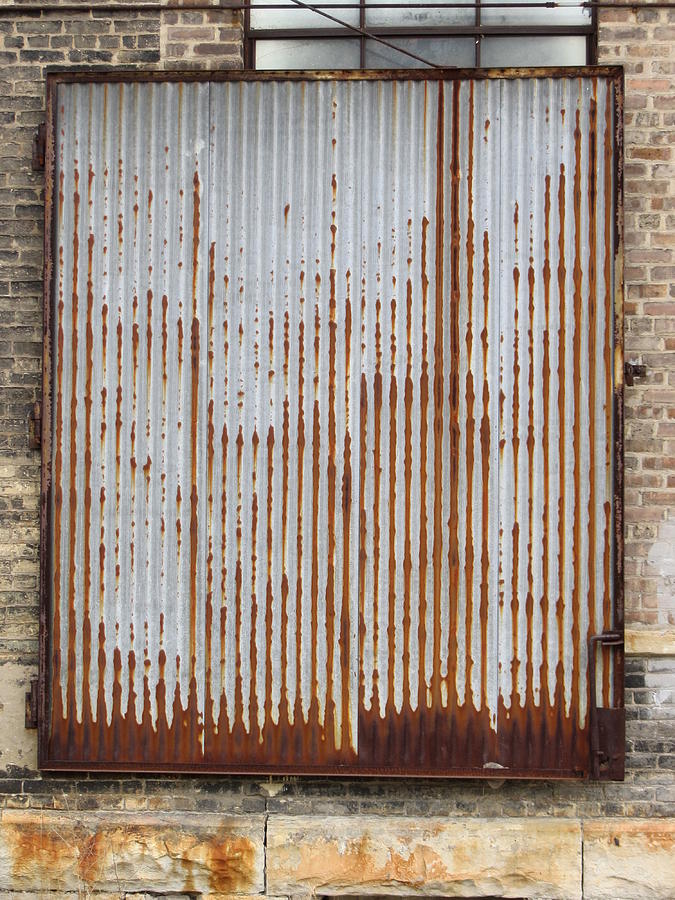 Urban Decay Corrugated Rust 3 Photograph by Anita Burgermeister