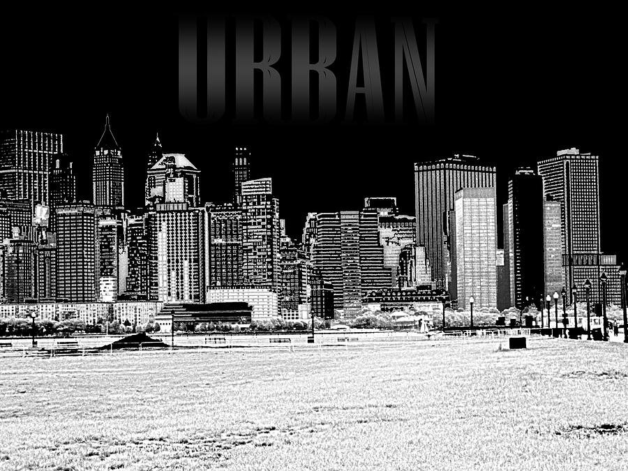 New York City Mixed Media - Urban East by Pharris Art