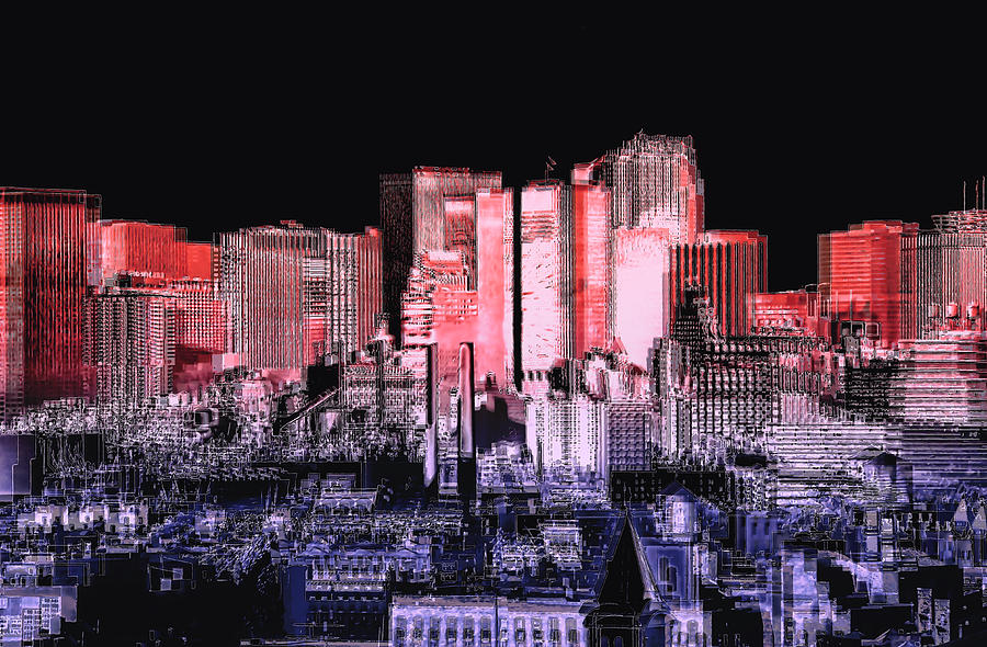 Urban Expansion in Motion Digital Art by Kellice Swaggerty