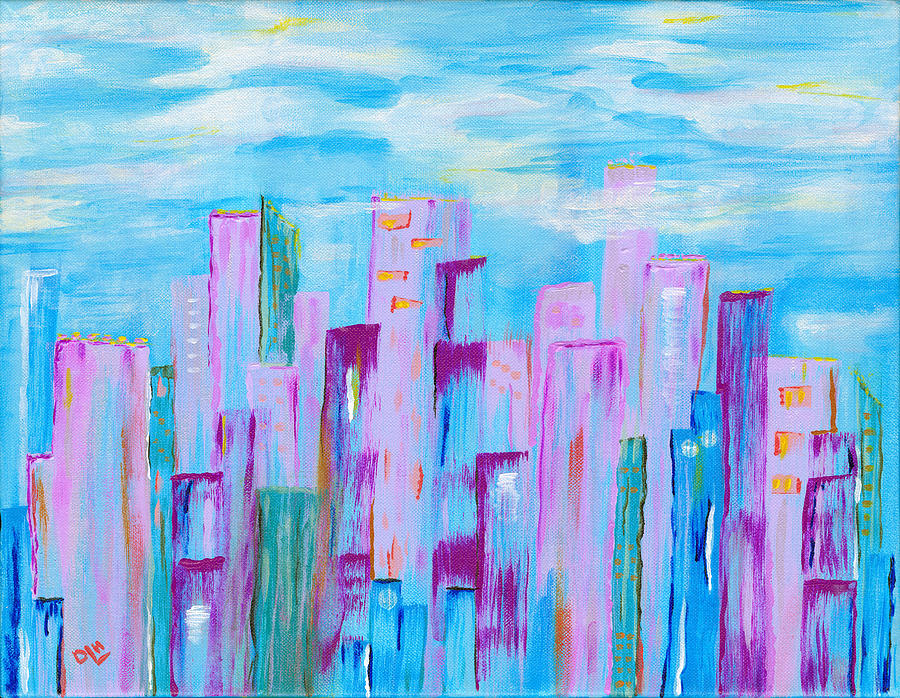 Urban Heights Painting by Diana Hrabosky