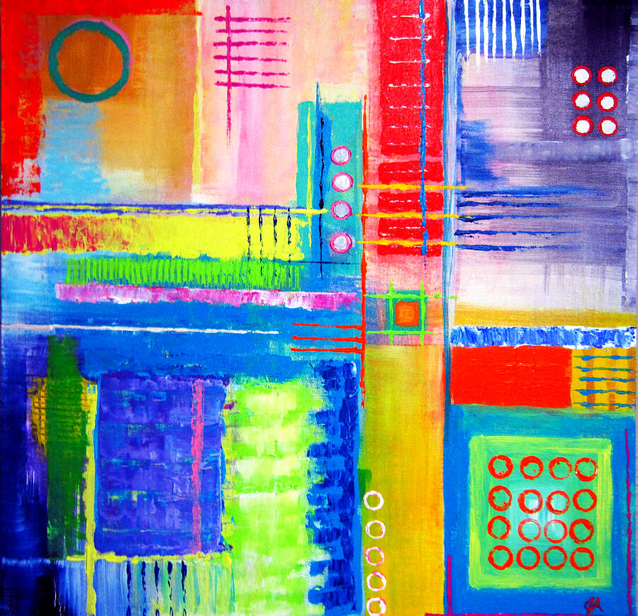 Urban Junction Painting by Jeremy Aiyadurai - Fine Art America