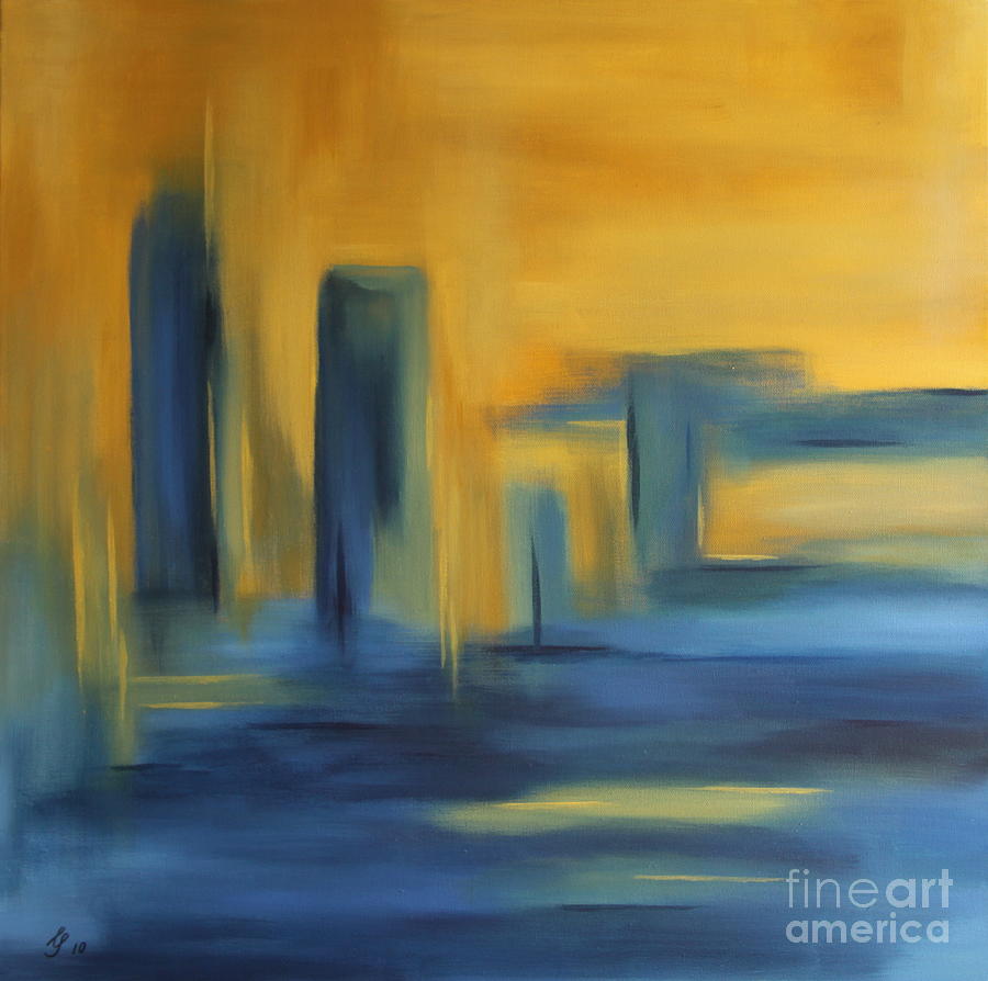 Urban Landscape - Sold  Painting by Christiane Schulze Art And Photography