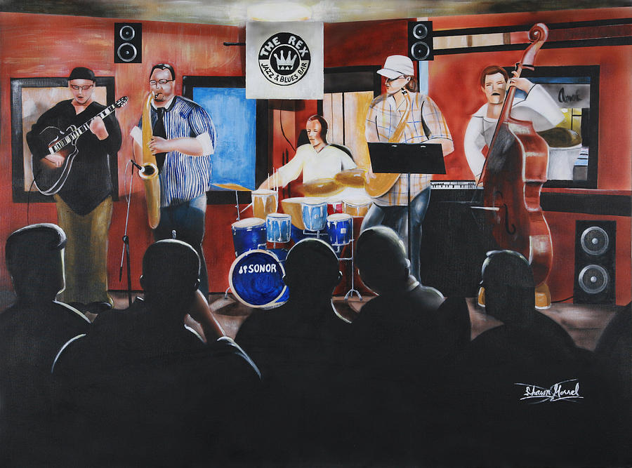 Urban Moment 5- The Gig Painting by Shawn Morrel - Fine Art America