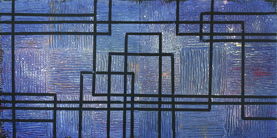 Urban Nocturne 1 and 2 Painting by Ginny Schmidt