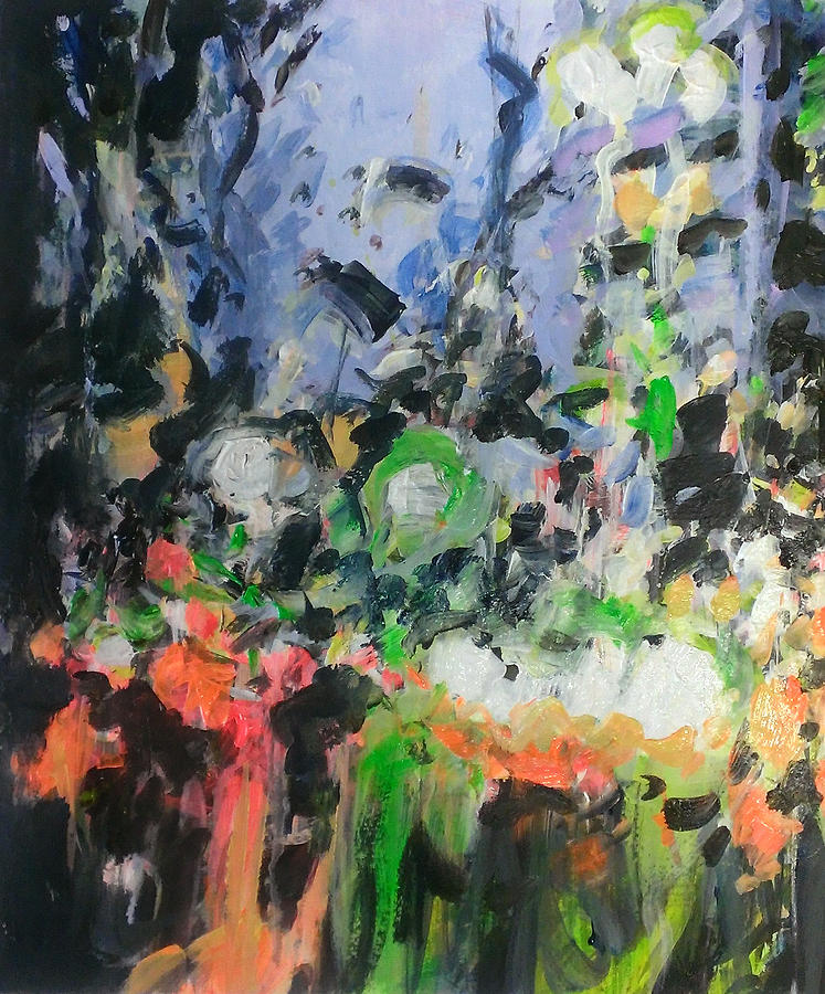 Abstract Painting - Urban Rain 8 by Paul Mitchell
