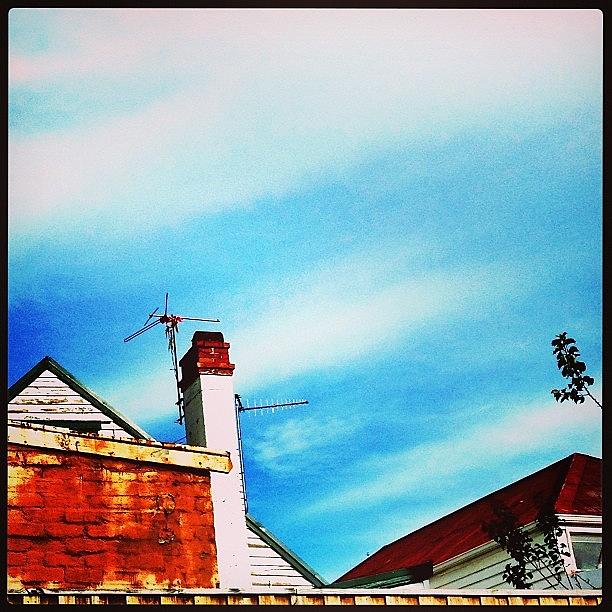 Love Photograph - Urban Rooftops. #colours #wall #chimney by Caseofinstagram  