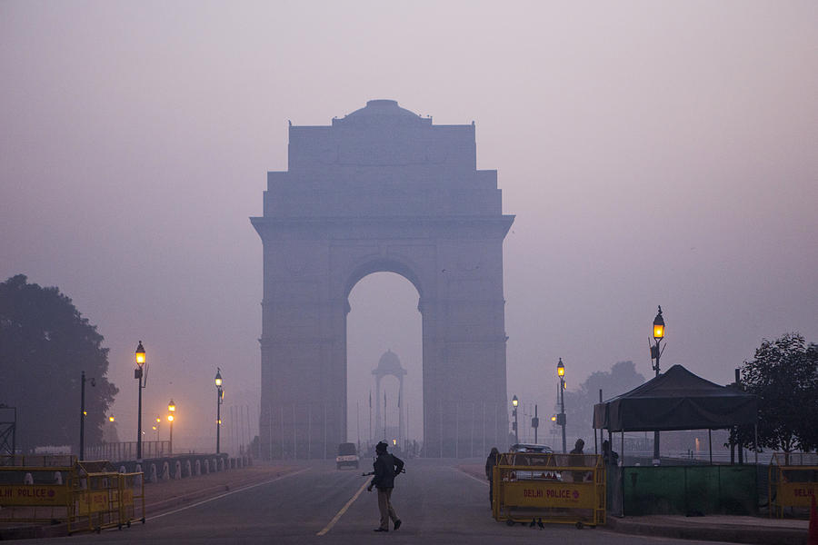Urban Smog in Delhi Photograph by Bloomberg Creative Photos