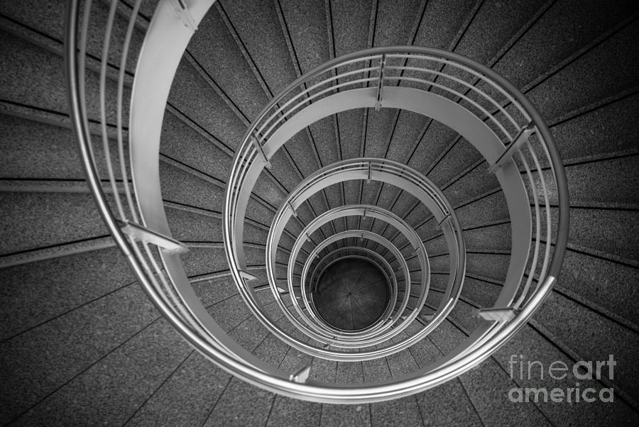 urban spiral - gray II Photograph by Hannes Cmarits