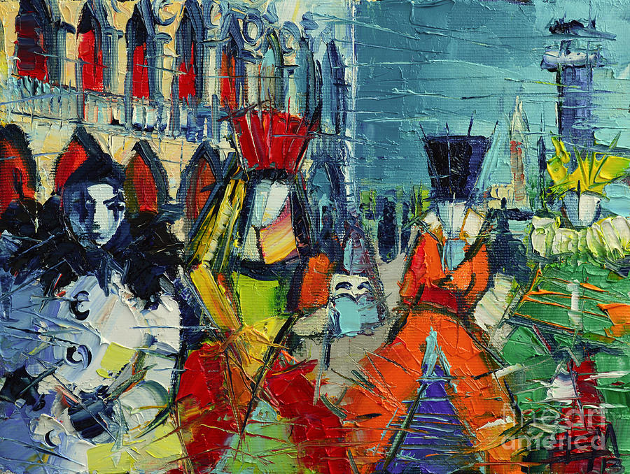 Urban Story - The Carnival Painting by Mona Edulesco