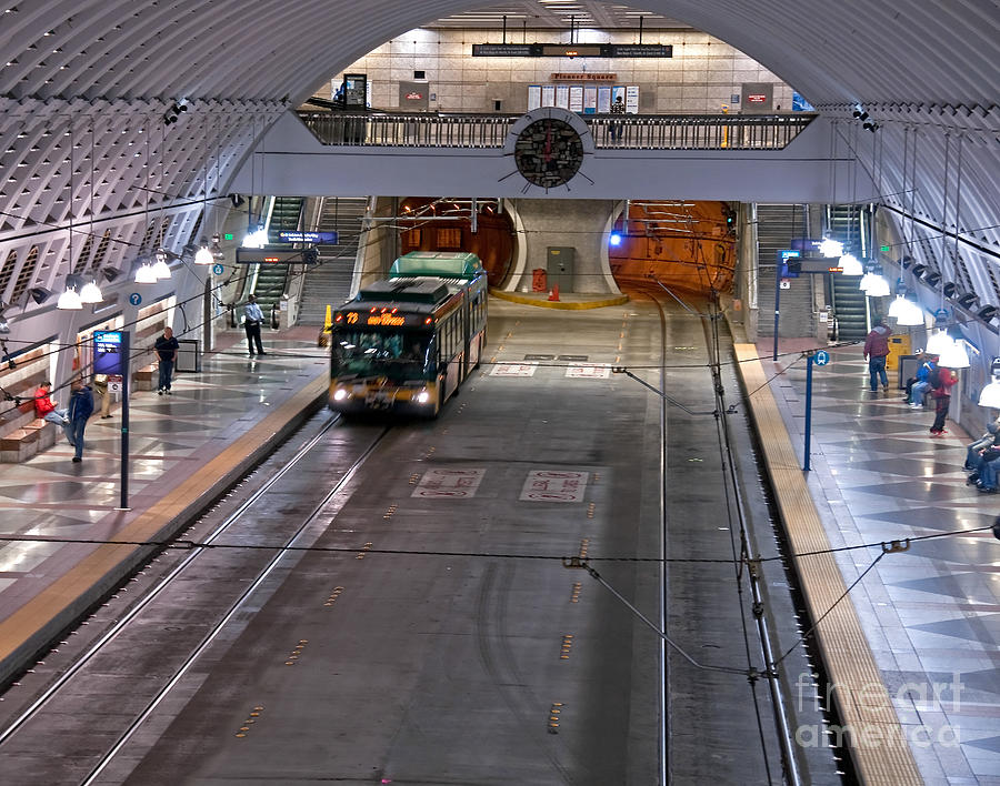 Urban Underground Bus Station Photograph by Valerie Garner