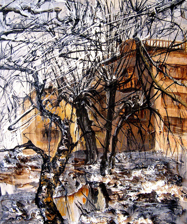 Tree Painting - Urban Winter 2013 by Julia Scorupsky