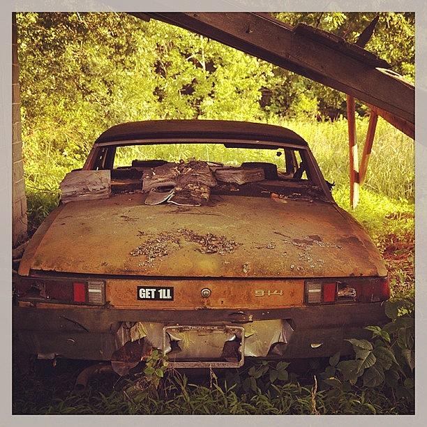 Car Photograph - #urbanex #rural #nc #abandoned #car by John Baccile