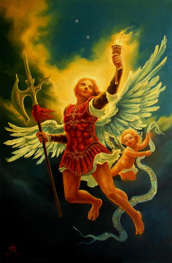 Angel Painting - Uriel by Paul Armesto